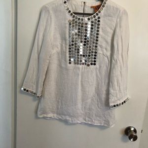 Tory Burch Linen Tunic